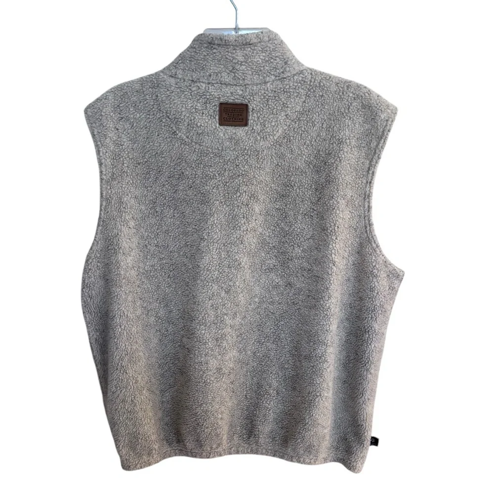Colorado Trading & Clothing Vest Men's Fleece Charcoal Full Zip L